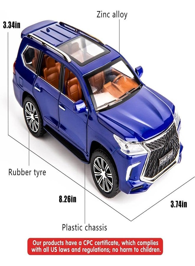 MIRTONICS 1:24 Scale Lx570 Toy Car for Kids Diecast Cars Metal Die Cast Model Car Light Sound Pull Back Openable Door - Image 2